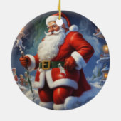 Sinterklaas Vrolijk Kerstfeest Gelukkig Nieuwjaar Keramisch Ornament (Achterkant)