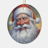 Sinterklaas Vrolijk Kerstfeest Gelukkig Nieuwjaar Keramisch Ornament (Links)