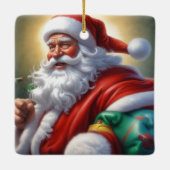 Sinterklaas Vrolijk Kerstfeest Gelukkig Nieuwjaar Keramisch Ornament (Achterkant)