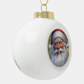 Sinterklaas Vrolijk Kerstfeest Gelukkig Nieuwjaar Keramische Bal Ornament (Links)
