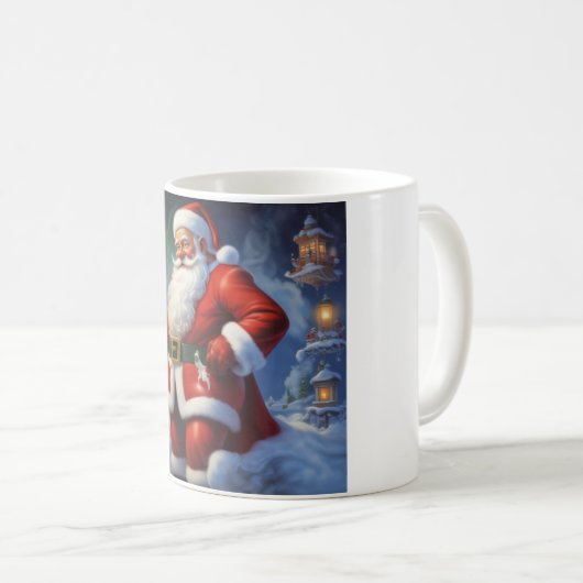 Sinterklaas Vrolijk Kerstfeest Gelukkig Nieuwjaar Koffiemok (Voorkant rechts)