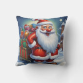 Sinterklaas Vrolijk Kerstfeest Gelukkig Nieuwjaar Kussen (Achterkant)