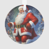 Sinterklaas Vrolijk Kerstfeest Gelukkig Nieuwjaar Ornament (achterkant)