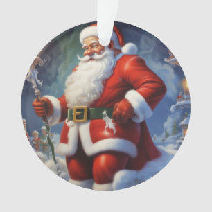 Sinterklaas Vrolijk Kerstfeest Gelukkig Nieuwjaar Ornament