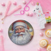 Sinterklaas Vrolijk Kerstfeest Gelukkig Nieuwjaar Papieren Bordje (Feest)