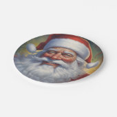 Sinterklaas Vrolijk Kerstfeest Gelukkig Nieuwjaar Papieren Bordje (Gekanteld)