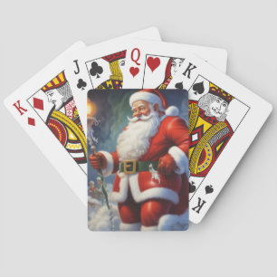 Sinterklaas Vrolijk Kerstfeest Gelukkig Nieuwjaar Pokerkaarten
