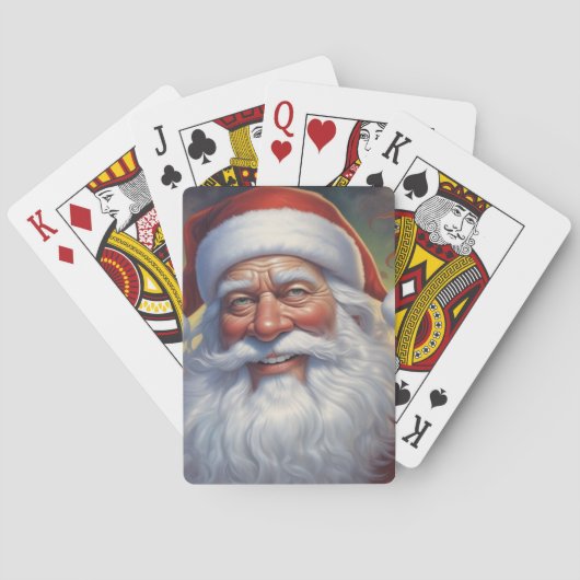 Sinterklaas Vrolijk Kerstfeest Gelukkig Nieuwjaar Pokerkaarten (Achterkant)