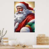 Sinterklaas Vrolijk Kerstfeest Gelukkig Nieuwjaar Poster (Keuken)
