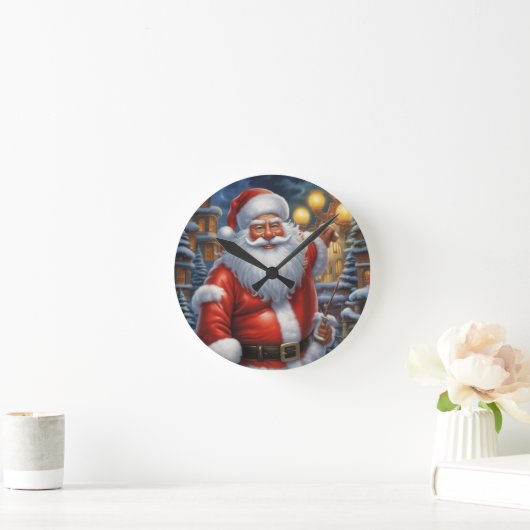 Sinterklaas Vrolijk Kerstfeest Gelukkig Nieuwjaar Ronde Klok (Huis)