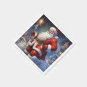 Sinterklaas Vrolijk Kerstfeest Gelukkig Nieuwjaar Servet (Hoek)