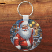 Sinterklaas Vrolijk Kerstfeest Gelukkig Nieuwjaar Sleutelhanger (Achterkant)