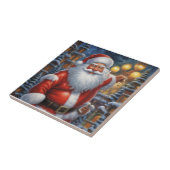 Sinterklaas Vrolijk Kerstfeest Gelukkig Nieuwjaar Tegeltje (Zijkant)