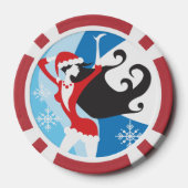 Sinterklaas - Vrolijk kerstfeest Poker Chips (Achterkant)