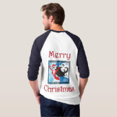 Sinterklaas - Vrolijk kerstfeest T-shirt (Achterkant volledig)