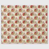  sinterklaas vrolijk kerstinpakpapier cadeaupapier (Vlak)