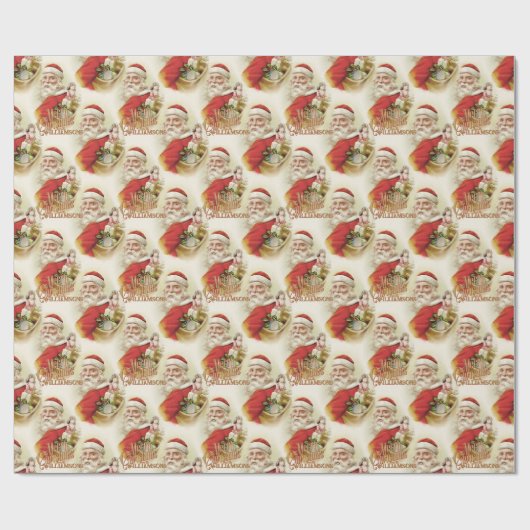  sinterklaas vrolijk kerstinpakpapier cadeaupapier (Vlak)