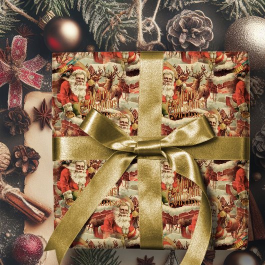 sinterklaas vrolijk kerstinpakpapier cadeaupapier