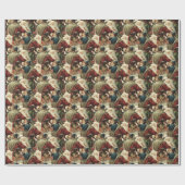  sinterklaas vrolijk kerstinpakpapier cadeaupapier (Vlak)