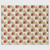 sinterklaas vrolijk kerstinpakpapier cadeaupapier (Vlak)