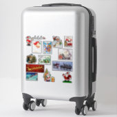 Sinterklaas Vrolijke Kerstboom Decoraties Sticker (Koffer)