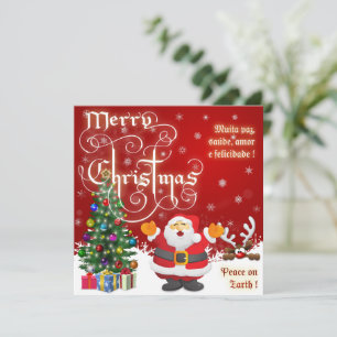 Sinterklaas Vrolijke Kerstmis Kaart