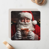 Sinterklaas Vrolijke Kerstmis Kaarten Notitiekaartje (Voorkant / Achterkant in situ)