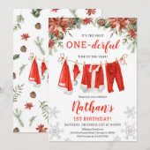 Sinterklaas waslijn verjaardag kaart (Voorkant / Achterkant)