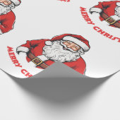 Sinterklaas wenst vrolijk kerstinpakpapier cadeaupapier (Hoek)