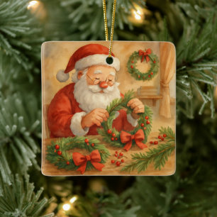 Sinterklaas Werkplaats Krans Maker Persoonlijk Keramisch Ornament