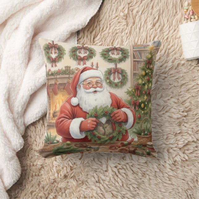 Sinterklaas Werkplaats Krans Maker Persoonlijk Kussen (Deken)