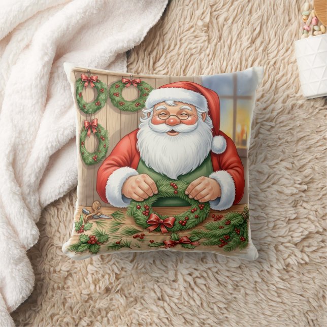Sinterklaas Werkplaats Krans Maker Persoonlijk Kussen (Deken)