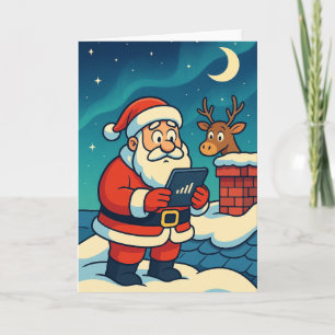 Sinterklaas' Wi‑Fi zoektocht Feestdagen Kaart