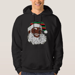 Sinterklaas Winking Kerstmis Pan African Flag Pet Hoodie