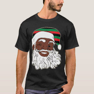Sinterklaas Winking Kerstmis Pan African Flag Pet T-shirt