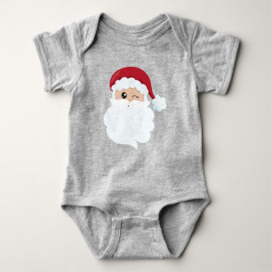 Sinterklaas, Winking Santa, Santa Hat, Kerstmis Romper