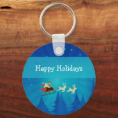 Sinterklaas Winter Scene Sleutelhanger (Voorkant)