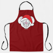 Sinterklaas Witte Kerst Muis Screwball Graphics Schort (Voorkant)