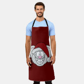Sinterklaas Witte Kerst Muis Screwball Graphics Schort (Gedragen)