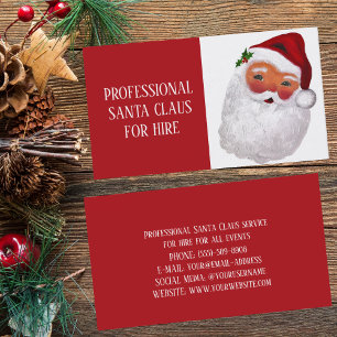 Sinterklaas Xmas Rode Huren Sleigh Professional Visitekaartje