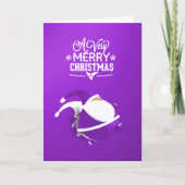 Sinterklaas Zeer Vrolijk Kerstfeest | PAARSE Feestdagen Kaart (Voorkant)