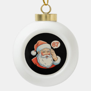 Sinterklaas Zes Zeven 6 7 67 Kerst Grappig Xmas Me Keramische Bal Ornament