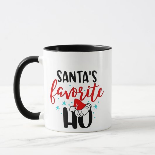 Sinterklaas zijn favoriete grappige kerst Kerstmis Mok (Links)