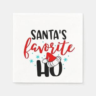Sinterklaas zijn favoriete grappige kerst Kerstmis Servet