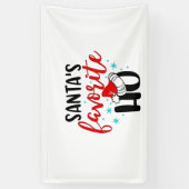 Sinterklaas zijn favoriete grappige kerst Kerstmis Spandoek (Verticaal)