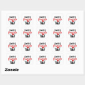 Sinterklaas zijn favoriete grappige kerst Kerstmis Vierkante Sticker (Vel)