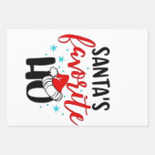 Sinterklaas zijn favoriete grappige kerst Xmas Inpakpapier Vel (Voorkant)