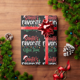 Sinterklaas zijn favoriete kantoor team Kerstmis g Cadeaupapier