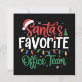 Sinterklaas zijn favoriete kantoor team Kerstmis g Feestdagenkaart (Voorkant)