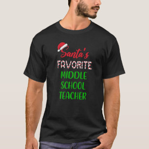 Sinterklaas zijn favoriete leraar op de middelbare t-shirt